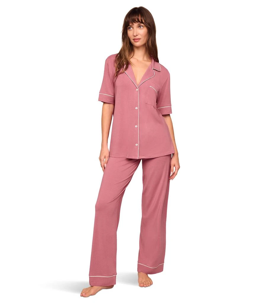 商品Eberjey|Gisele Short Sleeve Pant PJ Set,价格¥879,第1张图片