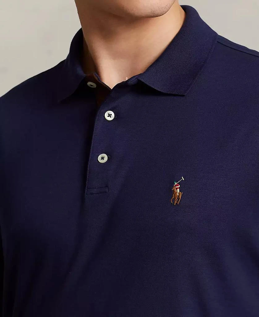 商品Ralph Lauren|男士经典版型长袖柔软棉质 Polo 衫,价格¥443,第3张图片详细描述