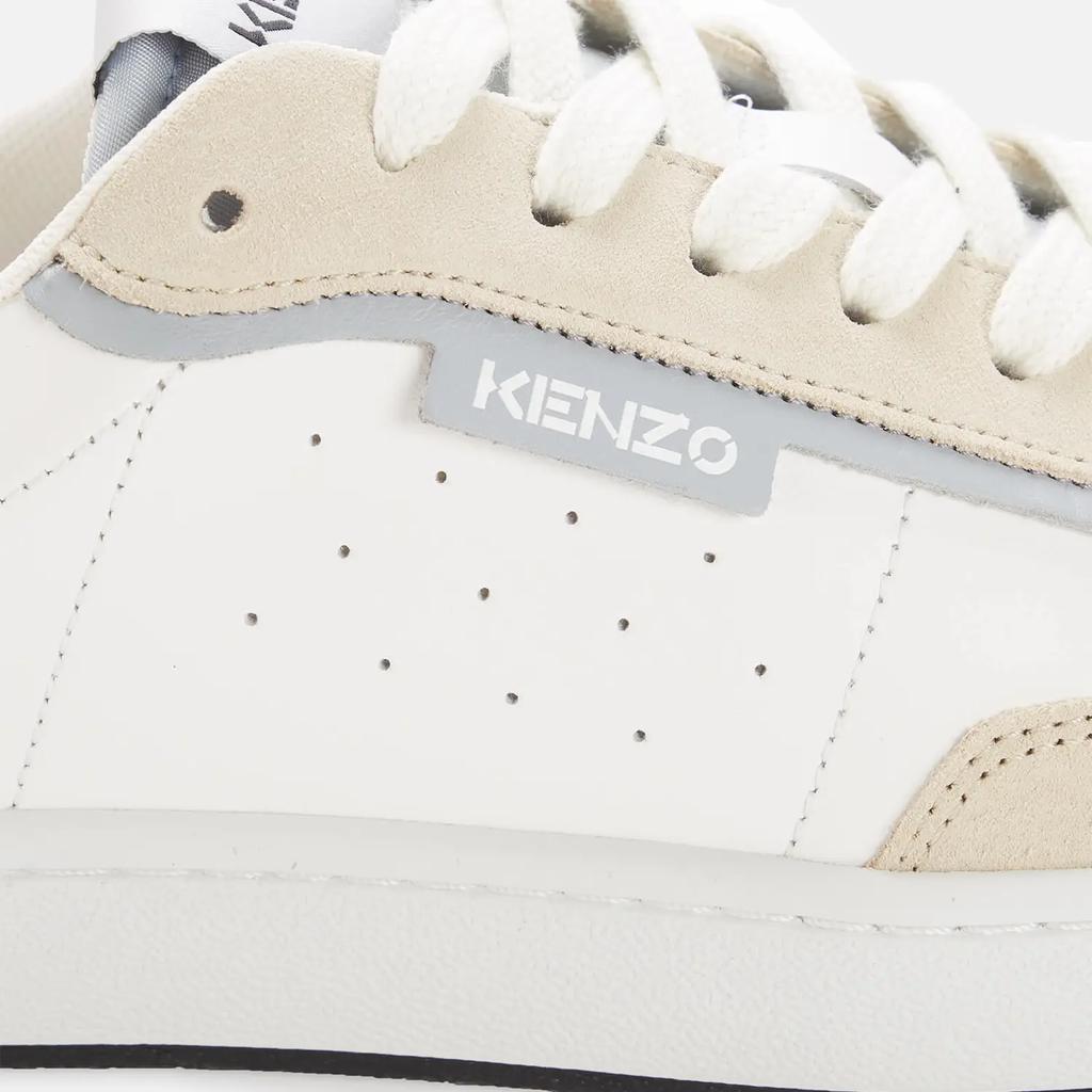 商品Kenzo|KENZO Women's Kourt 80 Leather Cupsole Trainers - White,价格¥1116,第6张图片详细描述