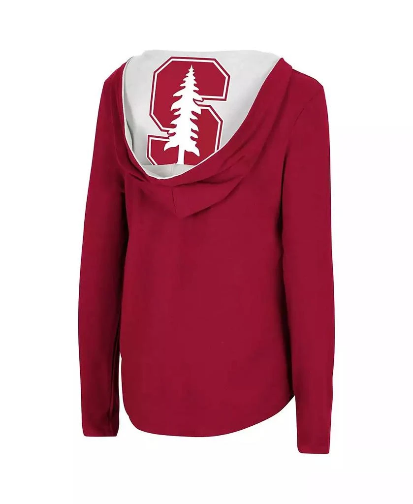 商品Colosseum|Women's Cardinal Stanford Cardinal Catalina Hoodie Long Sleeve T-shirt,价格¥218,第2张图片详细描述