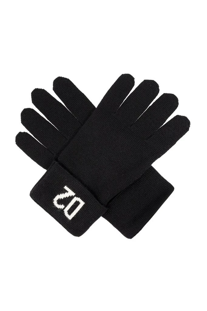 商品DSQUARED2|Dsquared2 Logo-Intarsia Gloves,价格¥686,第1张图片