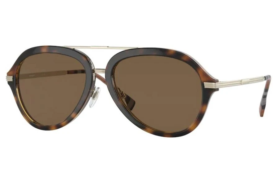 商品Burberry|Jude Brown Pilot Men's Sunglasses BE4377 300273 58,价格¥819,第1张图片