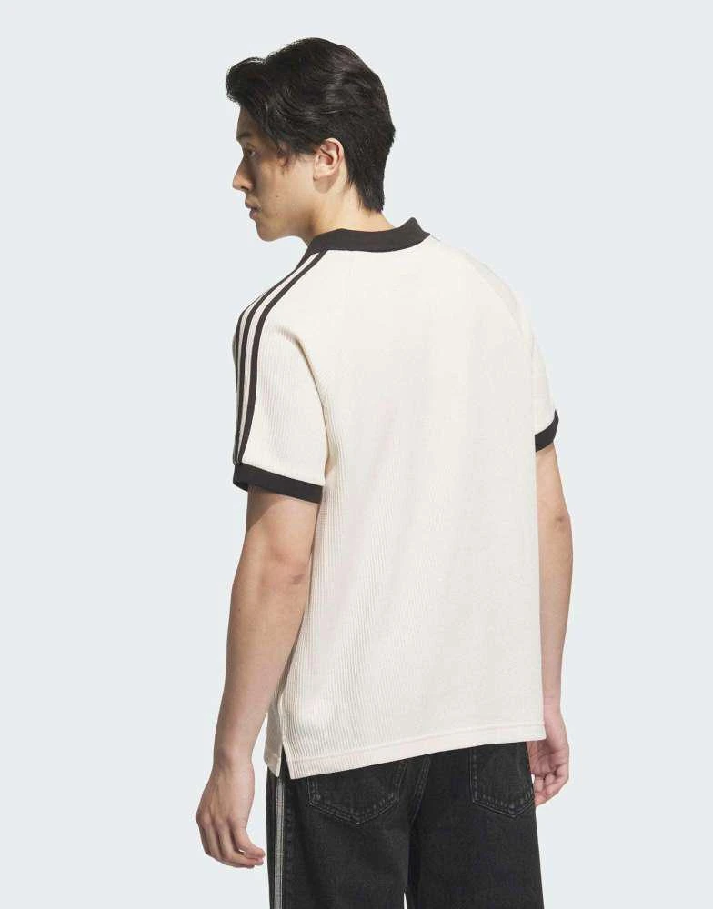 商品Adidas|adidas Originals Waffle short sleeve polo shirt in wonder white,价格¥397,第2张图片详细描述