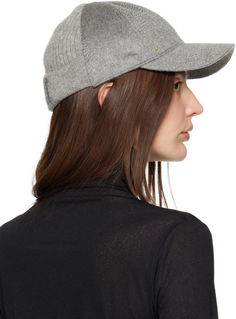 商品Max Mara|Gray Cashmere Baseball Cap,价格¥1157,第3张图片详细描述