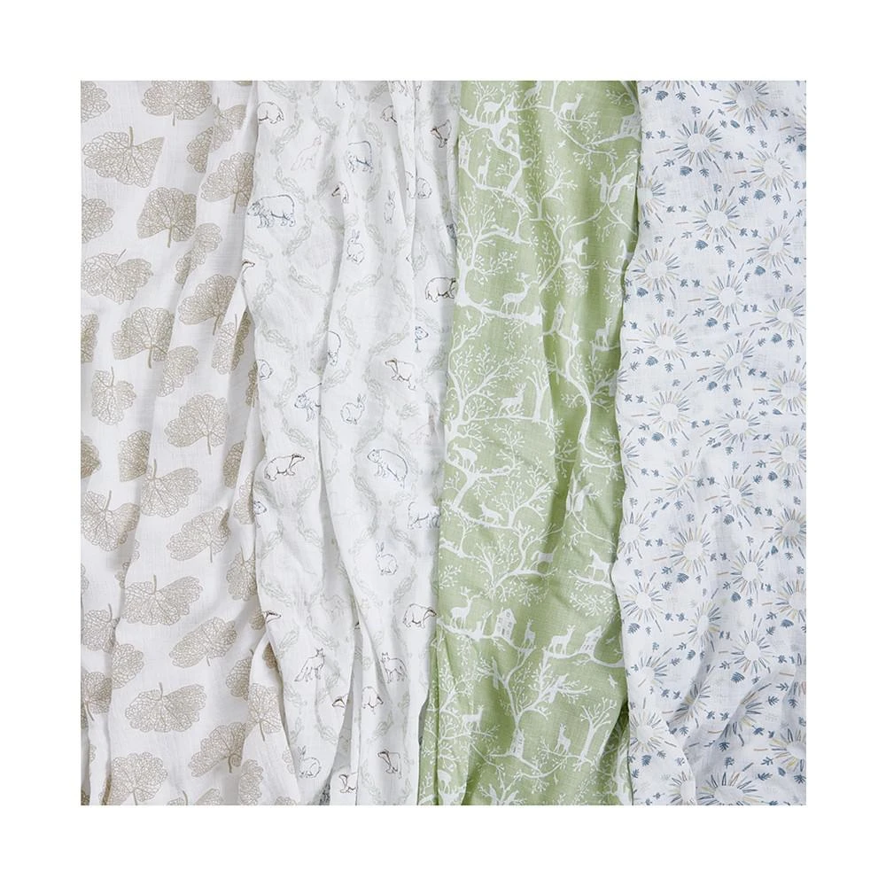 商品aden + anais|Baby Boys or Baby Girls Muslin Swaddles, Pack of 4,价格¥294,第3张图片详细描述