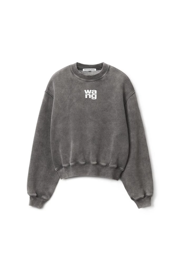商品Alexander Wang|PUFF LOGO CREW SWEATSHIRT IN TERRY,价格¥1377,第1张图片