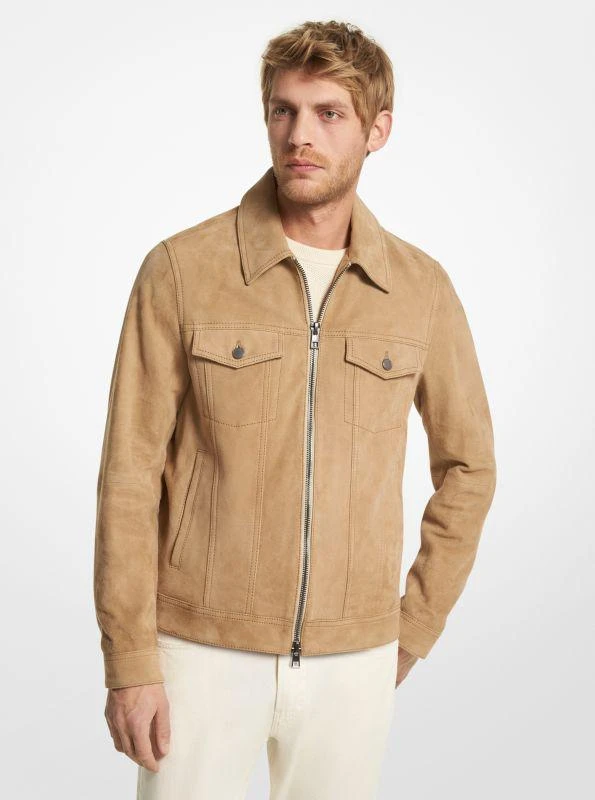 商品Michael Kors|Suede Zip-Up Trucker Jacket,价格¥1244,第1张图片