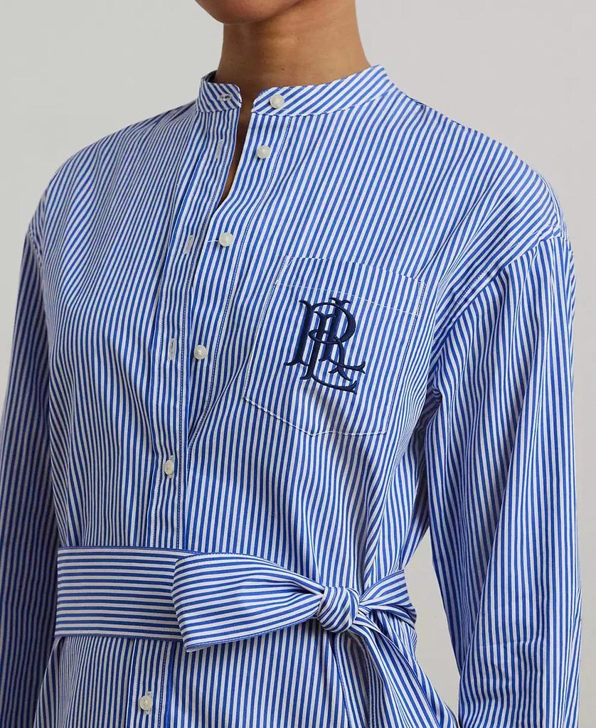 商品Ralph Lauren|Women's Striped Belted Broadcloth Shirtdress,价格¥737,第4张图片详细描述