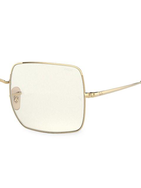 RB1971 54MM Square Aviator Sunglasses商品第5张图片规格展示