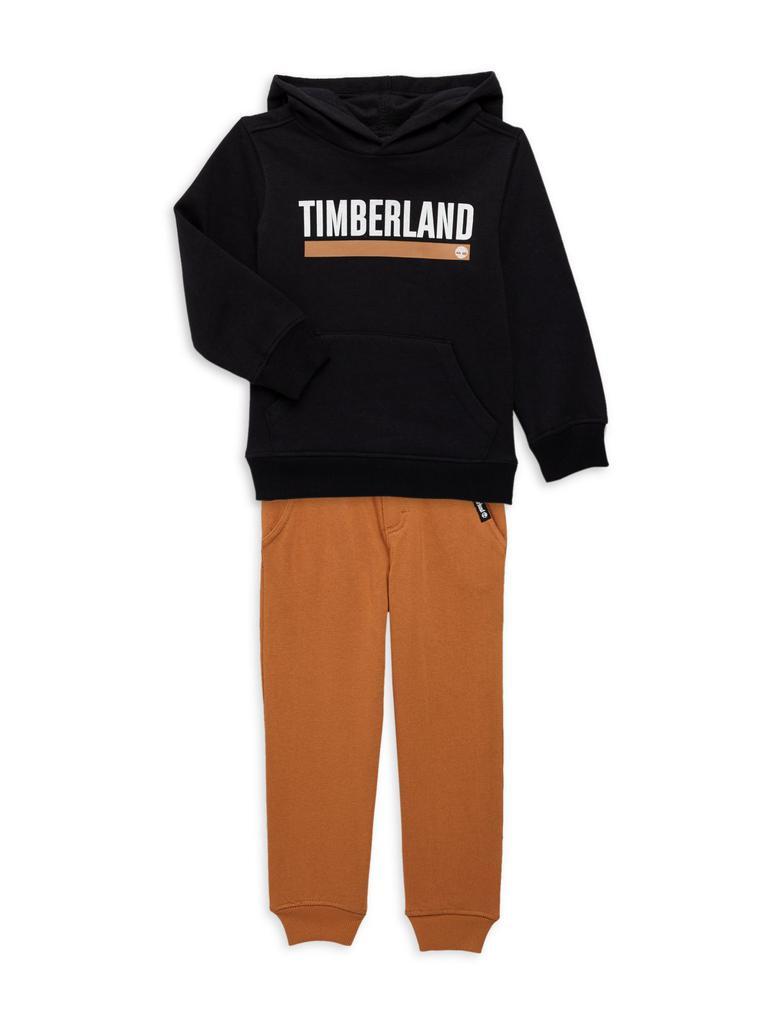 商品Timberland|Little Boy's 2-Piece Fleece Hoodie & Joggers Set,价格¥198,第1张图片