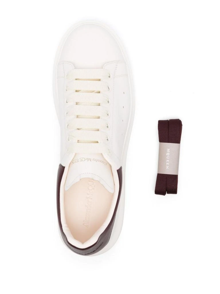 商品Alexander McQueen|ALEXANDER MCQUEEN - Oversize Leather Sneakers,价格¥5210,第3张图片详细描述