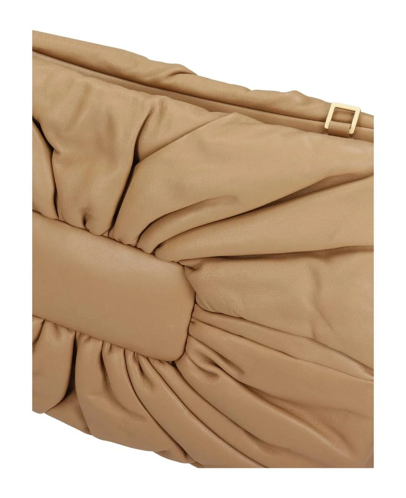 商品Mlouye|Puff Large Clutch In Beige Leather,价格¥2107,第5张图片详细描述