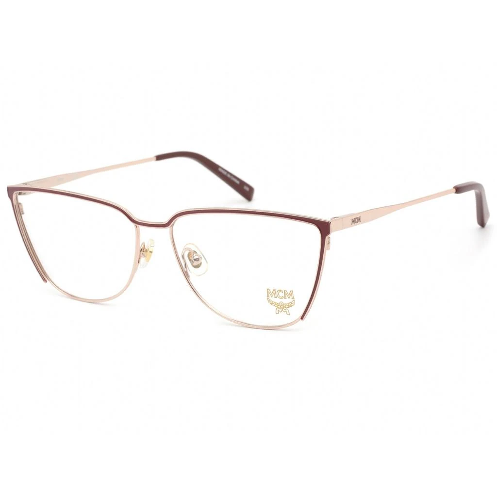 商品MCM|MCM Women's Eyeglasses - Clear Demo Lens Burgundy Cat Eye Metal Frame | MCM2135 602,价格¥395,第1张图片