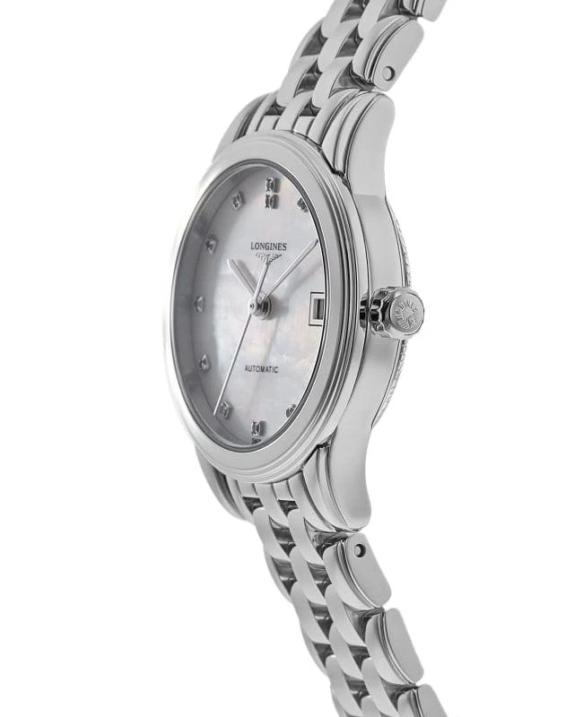 商品Longines|Longines Flagship Automatic Mother of Pearl Diamond Dial  Women's Watch L4.274.4.87.6,价格¥11075,第3张图片详细描述