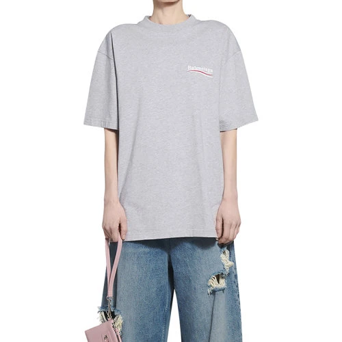 Balenciaga/巴黎世家  女士灰色棉质复古大号T恤641655TKVJ11379 商品