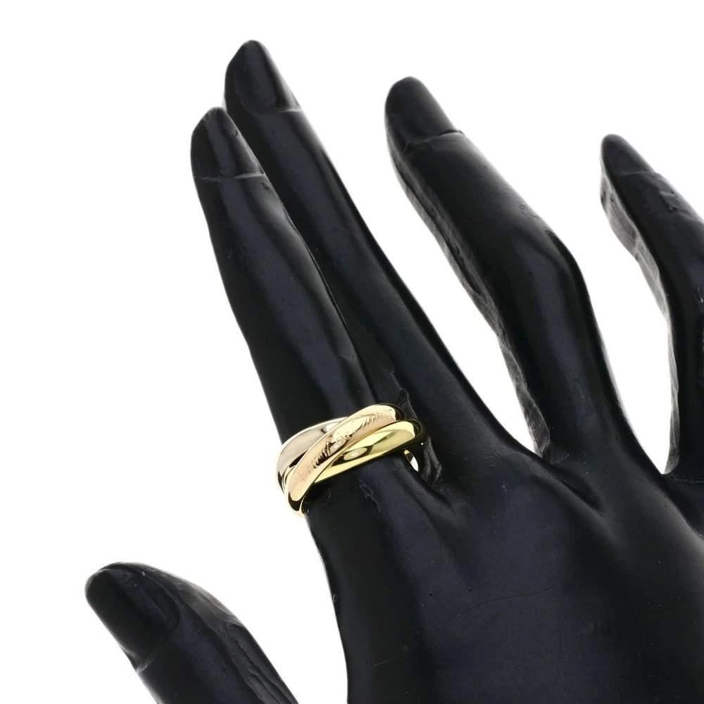 商品[二手商品] Cartier|Cartier Les Must De Cartier Trinity 18K Yellow Rose and White Gold Ring EU 49,价格¥5599,第5张图片详细描述