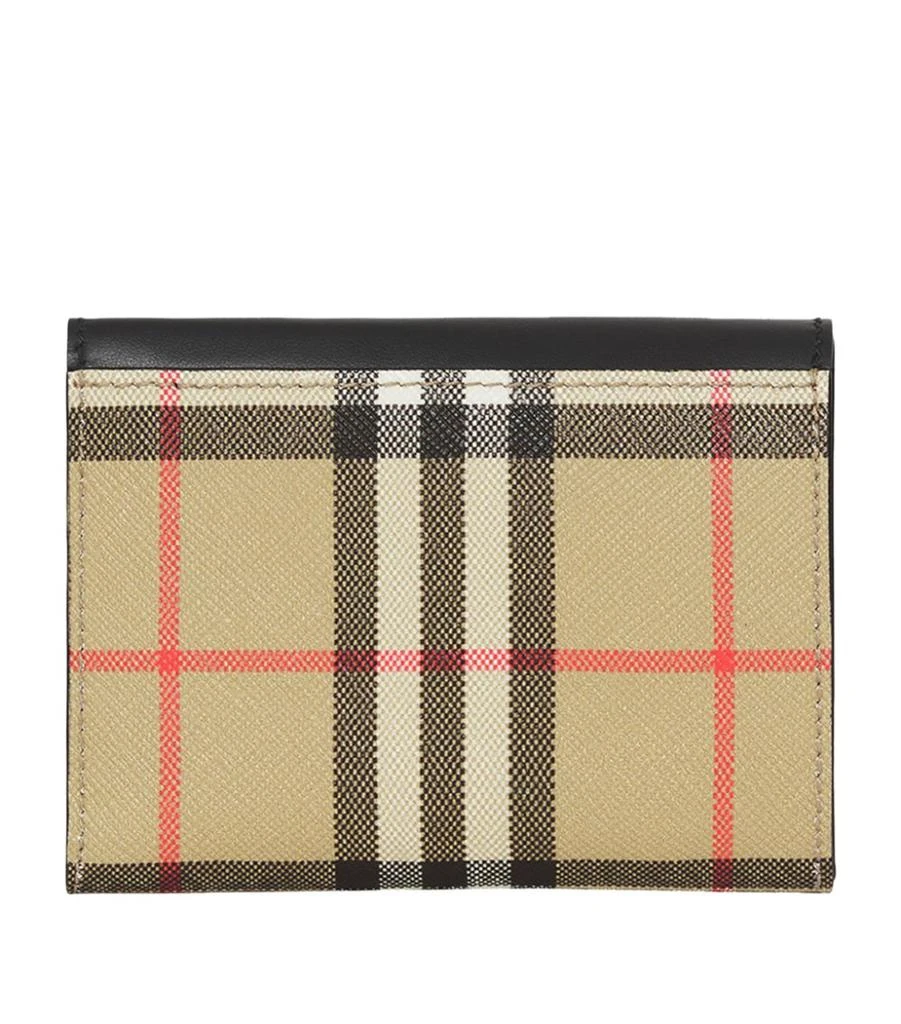 商品Burberry|Leather Vintage Check Wallet,价格¥3534,第2张图片详细描述