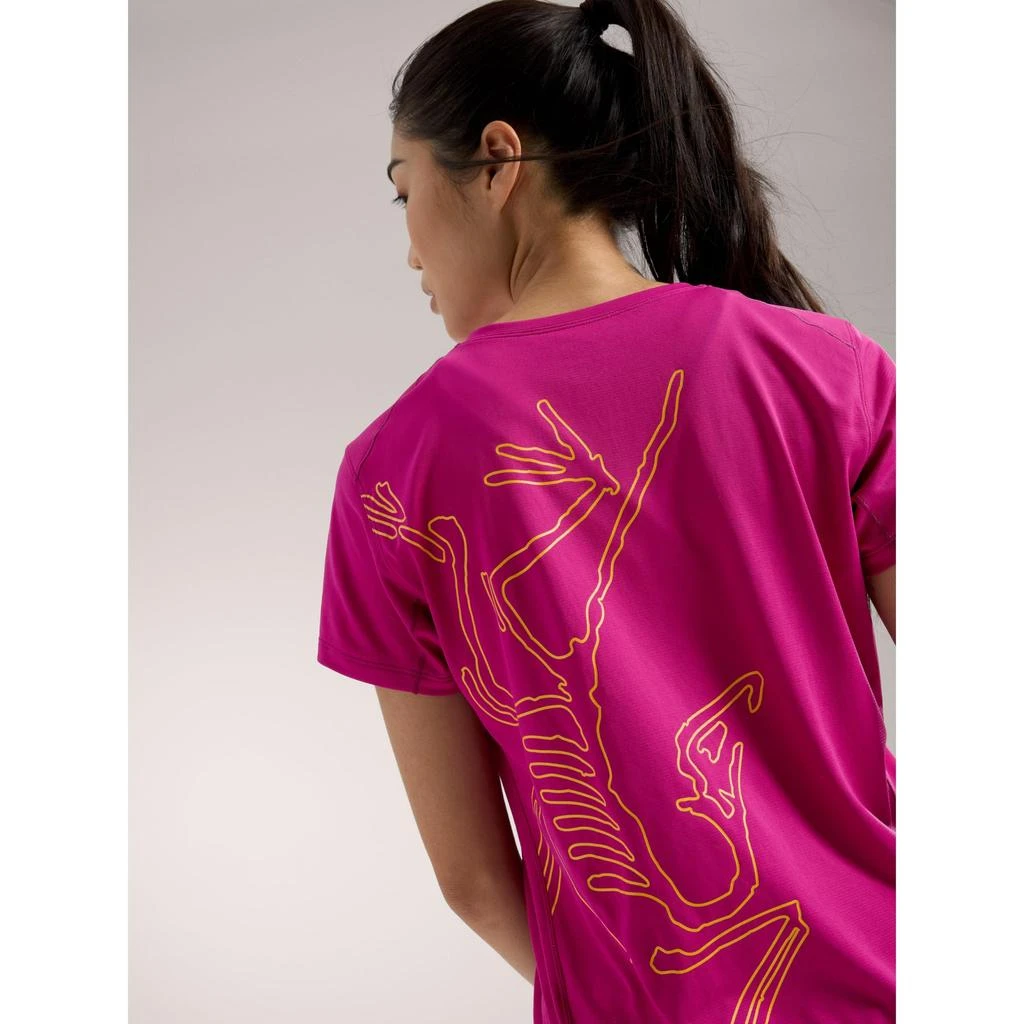 商品Arc'teryx|Arc'teryx Taema Arc'Bird Crew Neck Shirt SS Women's | Light Comfortable All-Mountain Performance Top,价格¥596,第2张图片详细描述