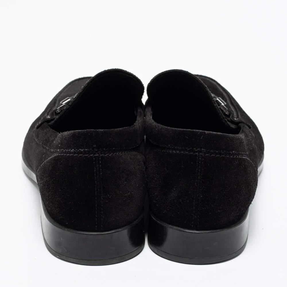 商品[二手商品] Tod's|Tod's Black Suede Buckle Slip-On Loafers Size 43,价格¥805,第5张图片详细描述