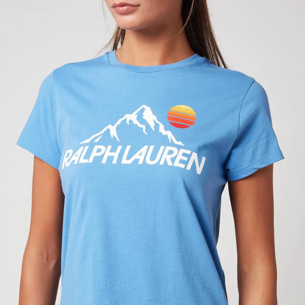 Polo Ralph Lauren Women's Ski Short Sleeve-T-Shirt - Summer Blue商品第4张图片规格展示
