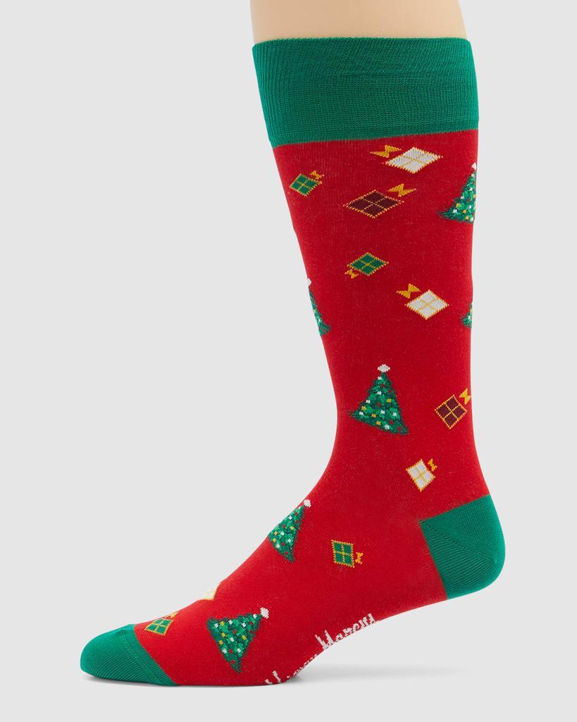 商品Neiman Marcus|Men's 6-Pack Christmas Crew Socks Set,价格¥525,第4张图片详细描述