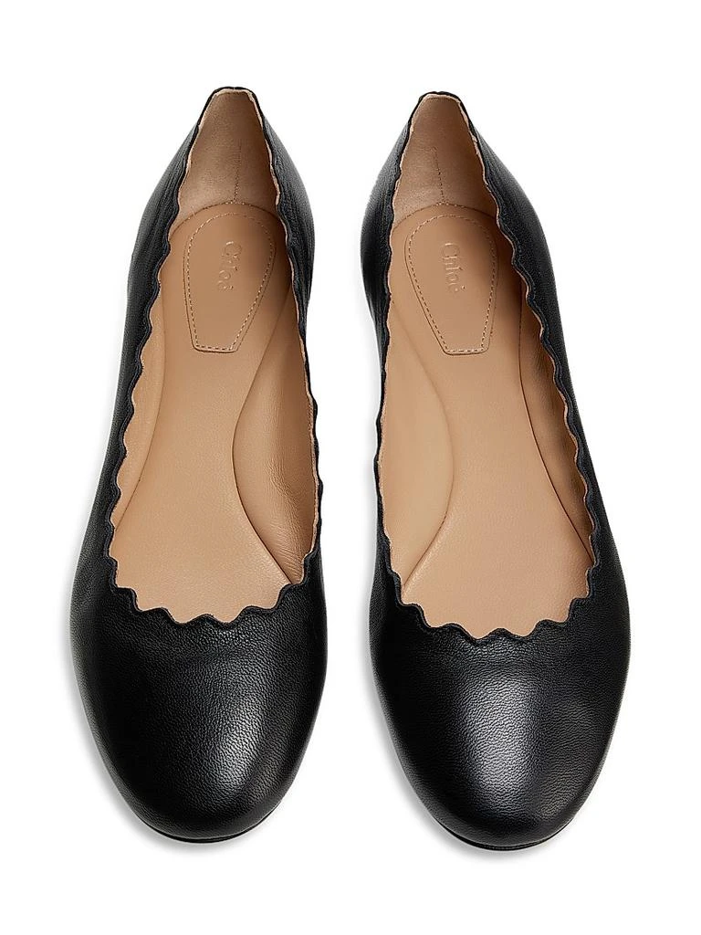 商品Chloé|Lauren Leather Ballet Flats,价格¥4425,第4张图片详细描述