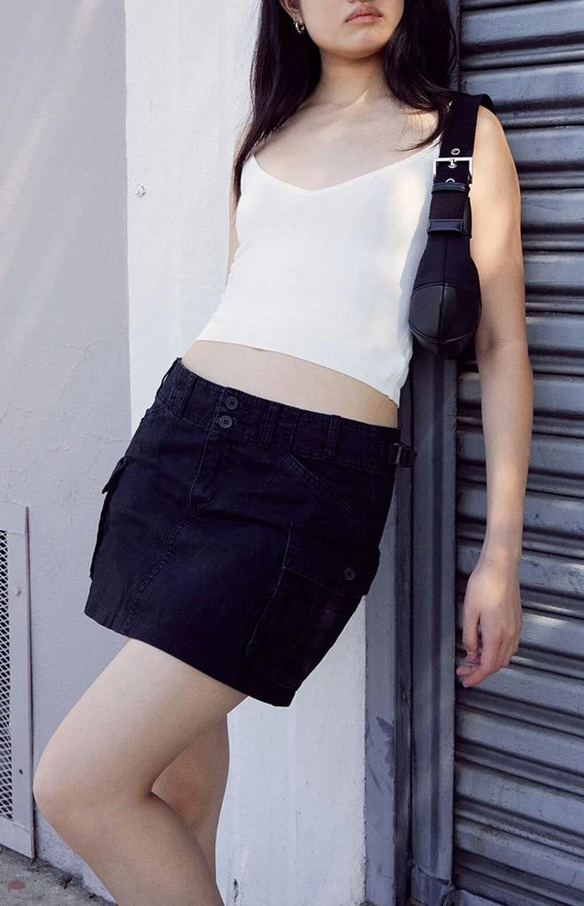 商品John Galt|Black Beverly Cargo Mini Skirt,价格¥264,第1张图片