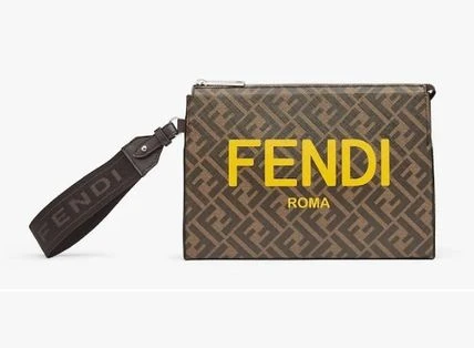 商品Fendi|ETRO 男士手拿包深棕色 7VA564-AJJ4-F1HR8,价格¥4712,第1张图片
