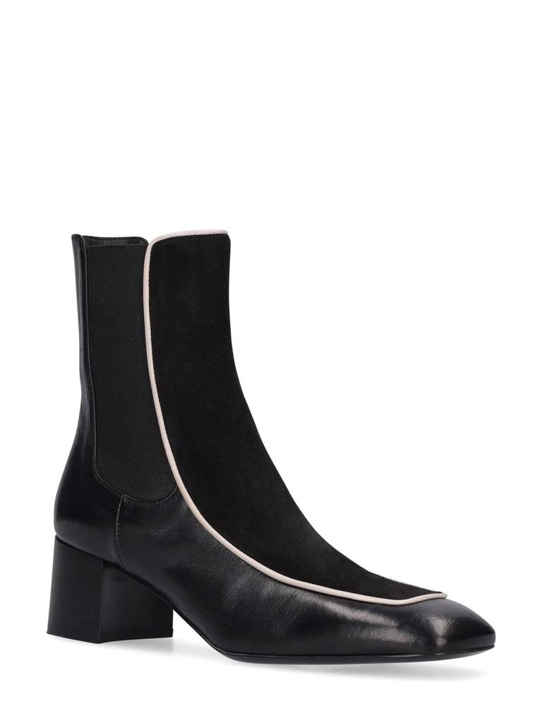 商品Totême|50mm The Block Heel Leather Ankle Boots,价格¥6347,第2张图片详细描述