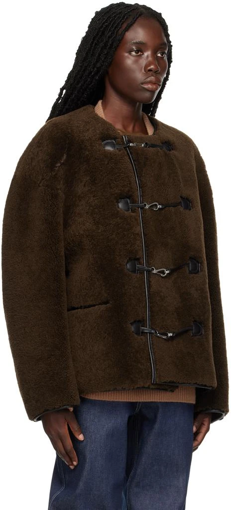商品Totême|Brown Teddy Shearling Jacket,价格¥20189,第2张图片详细描述