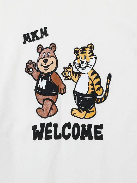 商品MARKM|Mascot Crewneck Sweatshirt Offwhite,价格¥628,第4张图片详细描述