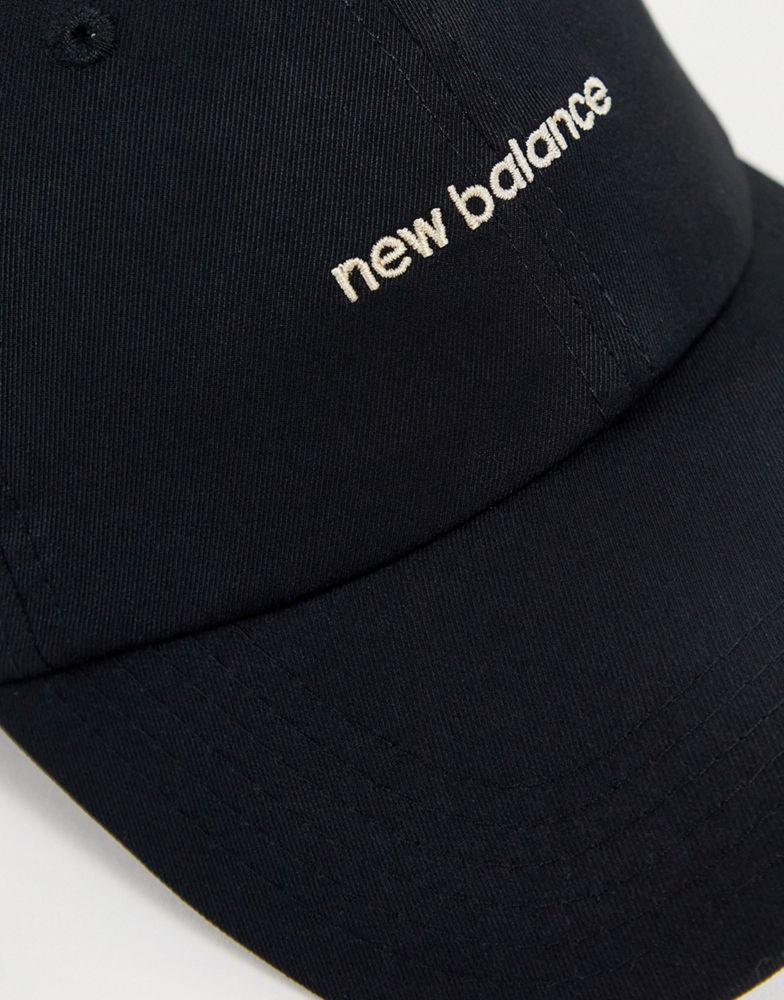 商品New Balance|New Balance linear logo baseball cap in black,价格¥168,第5张图片详细描述