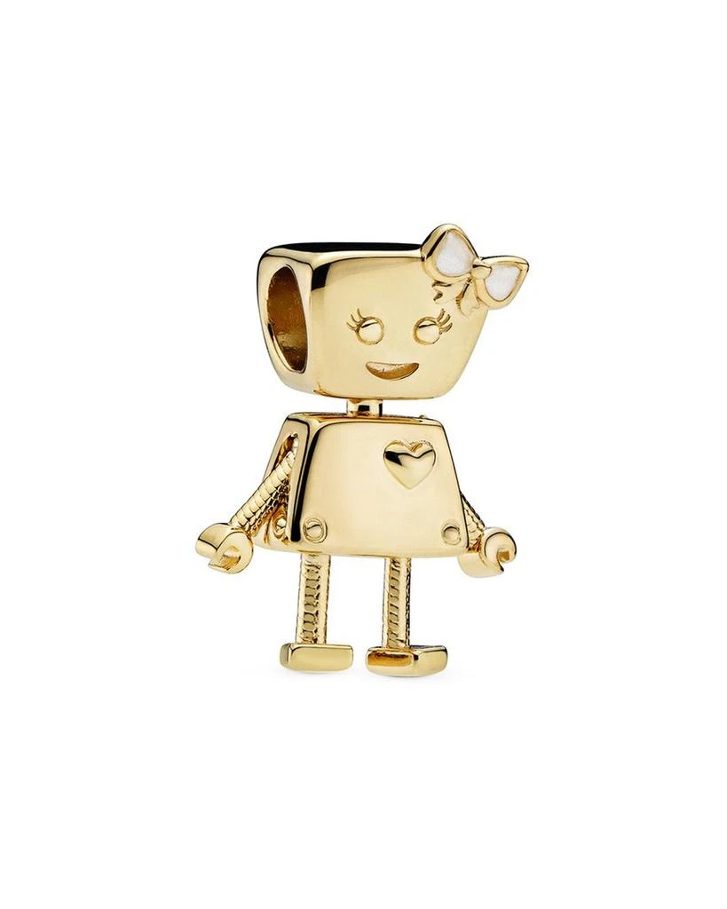 商品PANDORA|Pandora Shine 18K Over Silver Enamel Bella Bot Charm,价格¥354,第1张图片