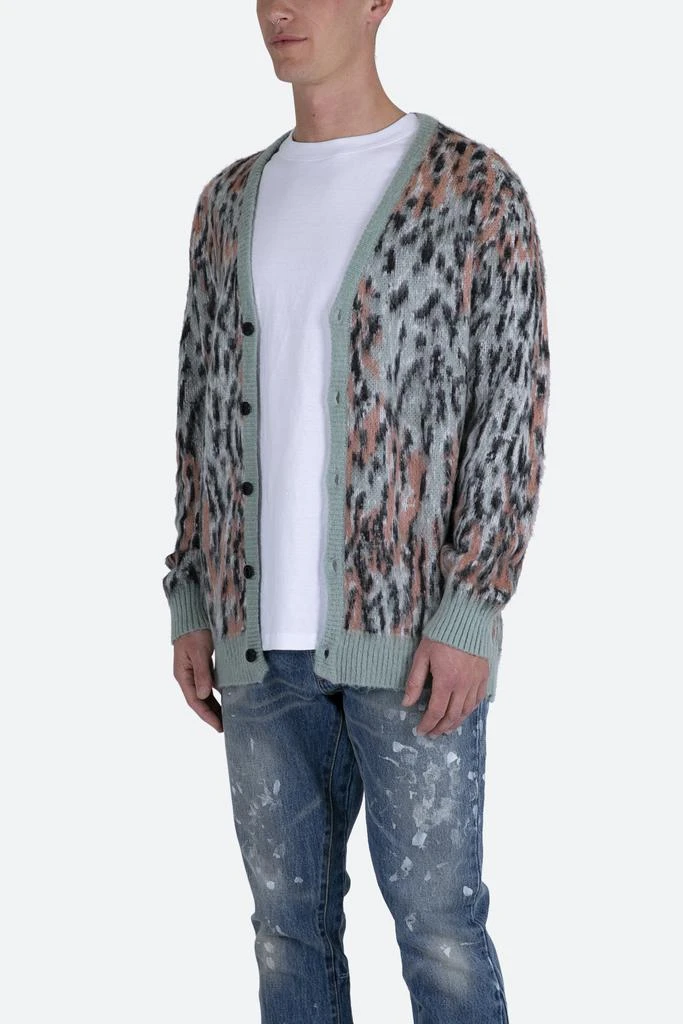 商品MNML|Leopard Cardigan Sweater - Multi,价格¥213,第2张图片详细描述