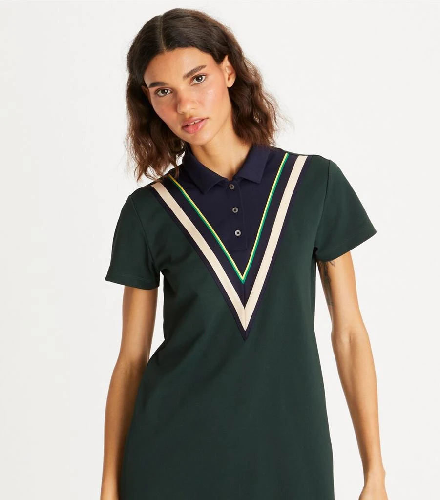 商品Tory Burch|Chevron Polo Dress,价格¥817,第4张图片详细描述