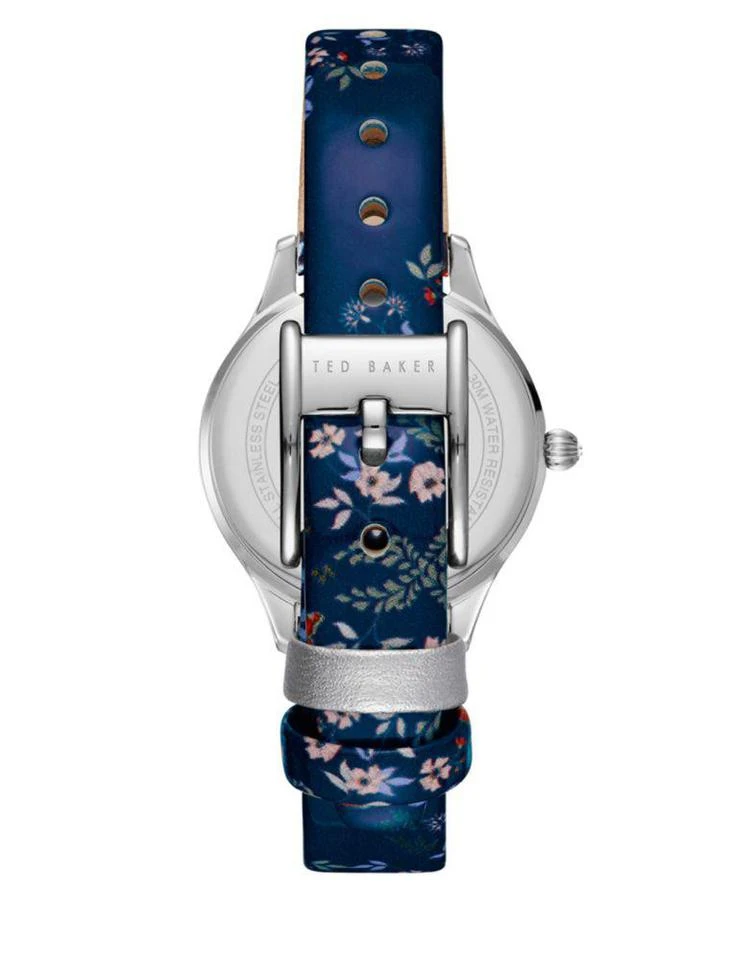 商品Ted Baker London|Zoe Stainless Steel and Leather Strap Watch,价格¥544,第2张图片详细描述