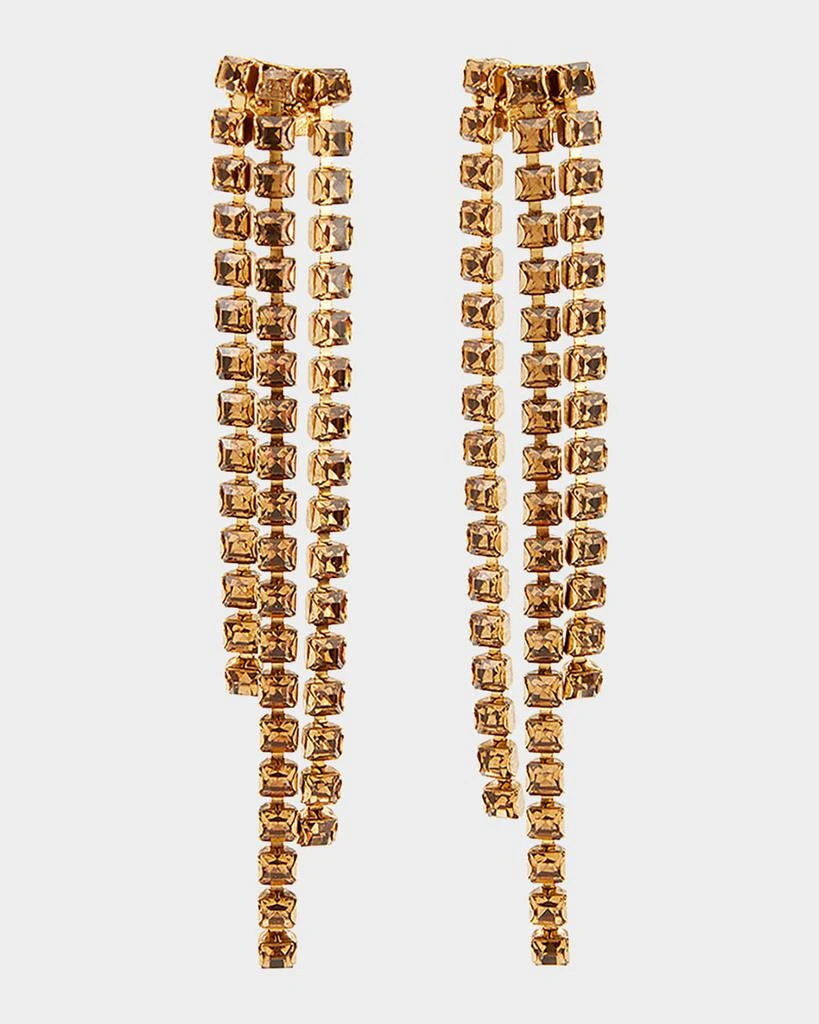 商品Oscar de la Renta|Square Crystal Fringe Earrings,价格¥3245,第1张图片详细描述