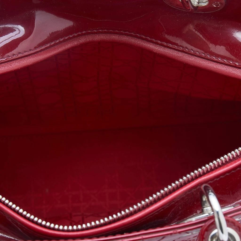 Dior Red Cannage Patent Leather Large Lady Dior Tote 商品