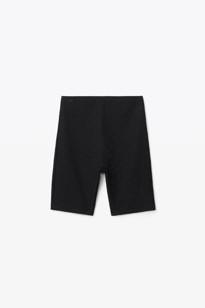 商品Alexander Wang|BIKE SHORT IN TEXTURED LOGO JERSEY,价格¥931,第3张图片详细描述