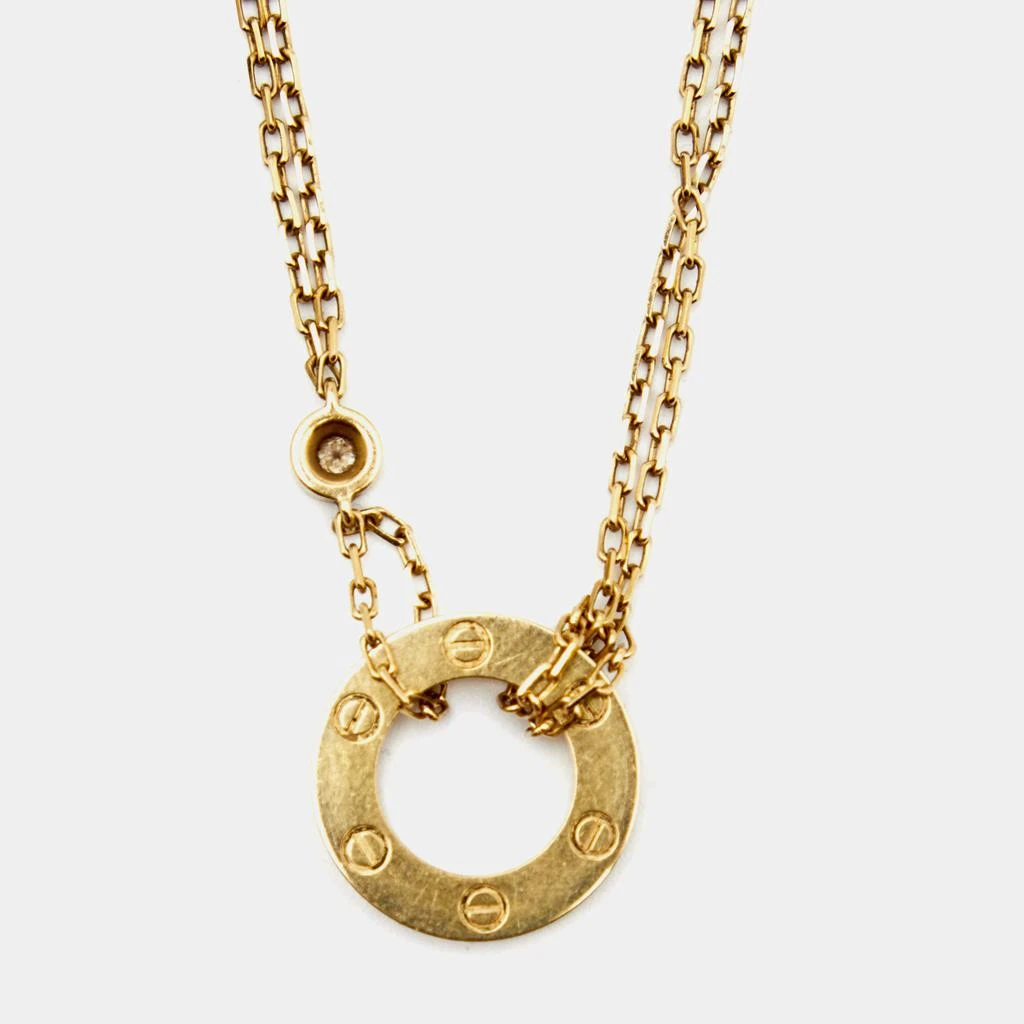 商品[二手商品] Cartier|Cartier Love Diamond 18k Yellow Gold Necklace,价格¥15381,第3张图片详细描述