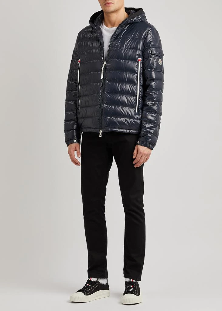 商品Moncler|Galion navy hooded quilted shell jacket,价格¥8915,第4张图片详细描述