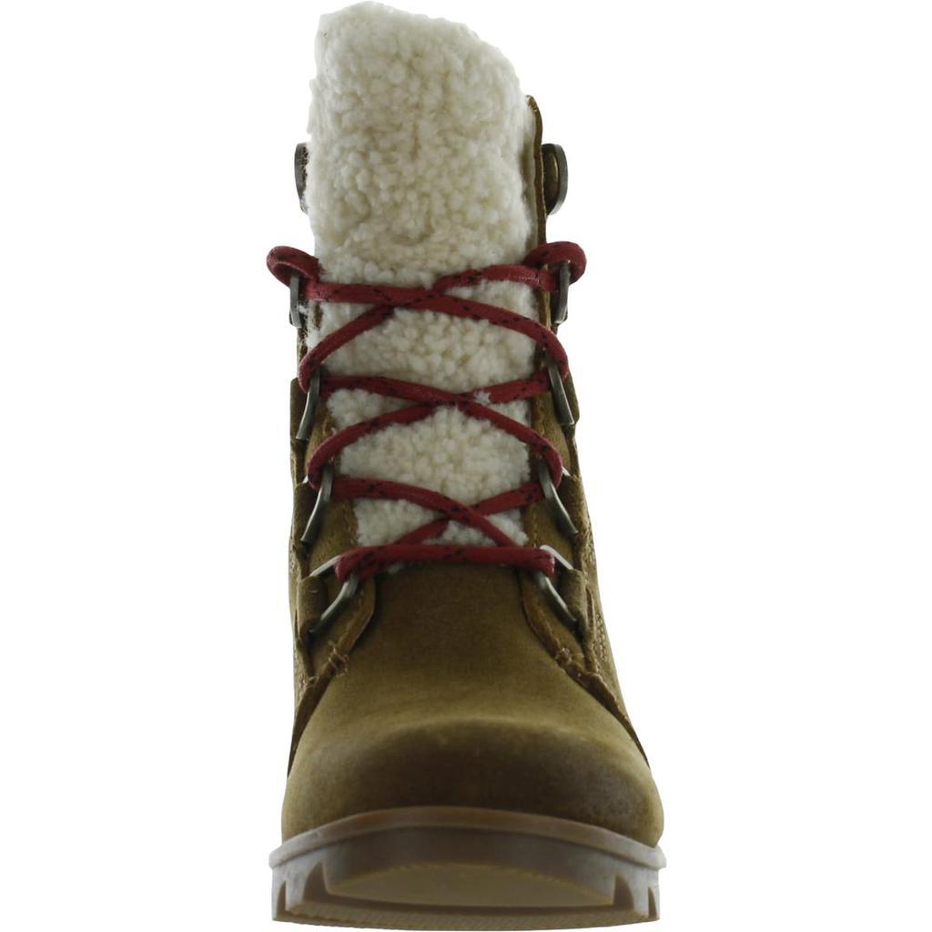 商品SOREL|Sorel Womens Phoenix Short Lace Cozy Suede Shearling Combat Boots,价格¥638,第5张图片详细描述