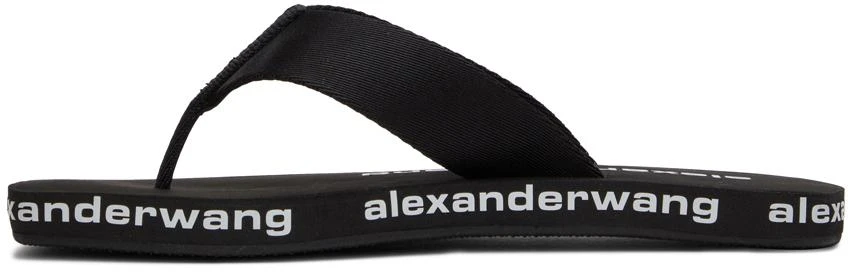 商品Alexander Wang|Black AW Flip Flop Sandals,价格¥758,第3张图片详细描述