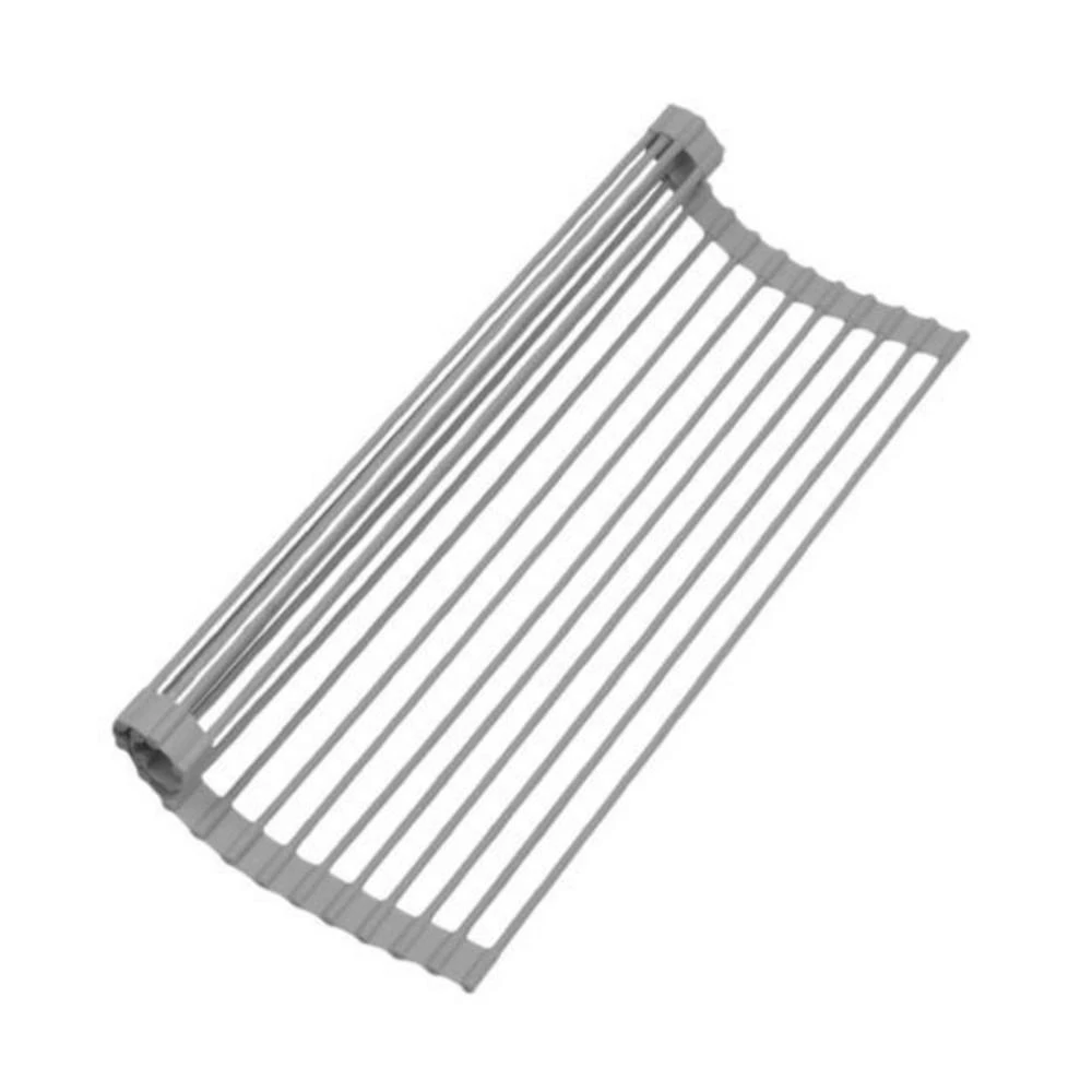 商品Zulay Kitchen|Multipurpose Heavy Duty Silicone Roll Up Sink Drying Rack,价格¥186,第1张图片