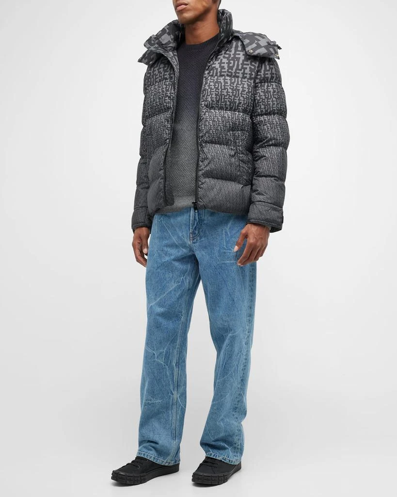 商品Diesel|Men's Repeat-Logo Puffer Jacket,价格¥1987,第3张图片详细描述