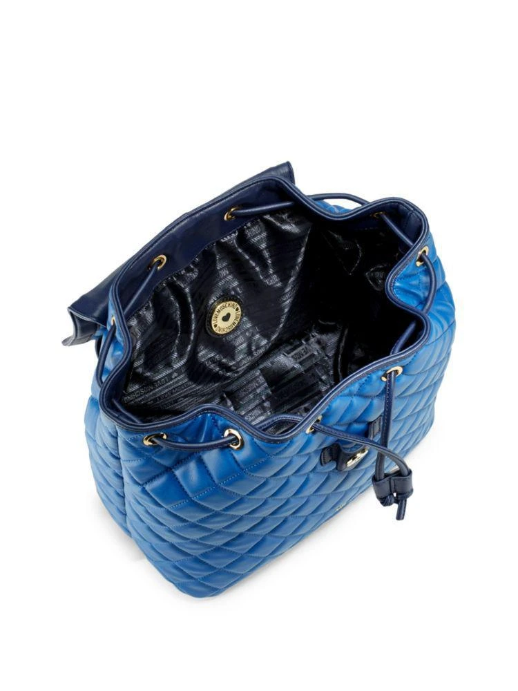 商品Moschino|Quilted Drawstring Leather Backpack,价格¥983,第2张图片详细描述