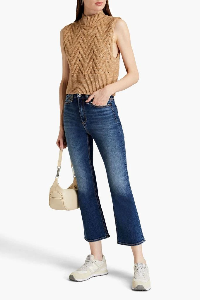 商品Rag & Bone|Hana faded high-rise kick-flare jeans,价格¥382,第2张图片详细描述