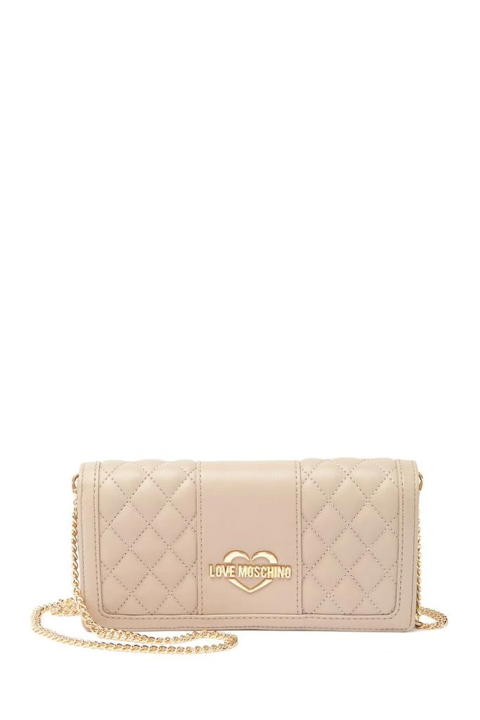 商品Moschino|Quilted Wallet With Drop Chain Strap,价格¥749,第1张图片详细描述