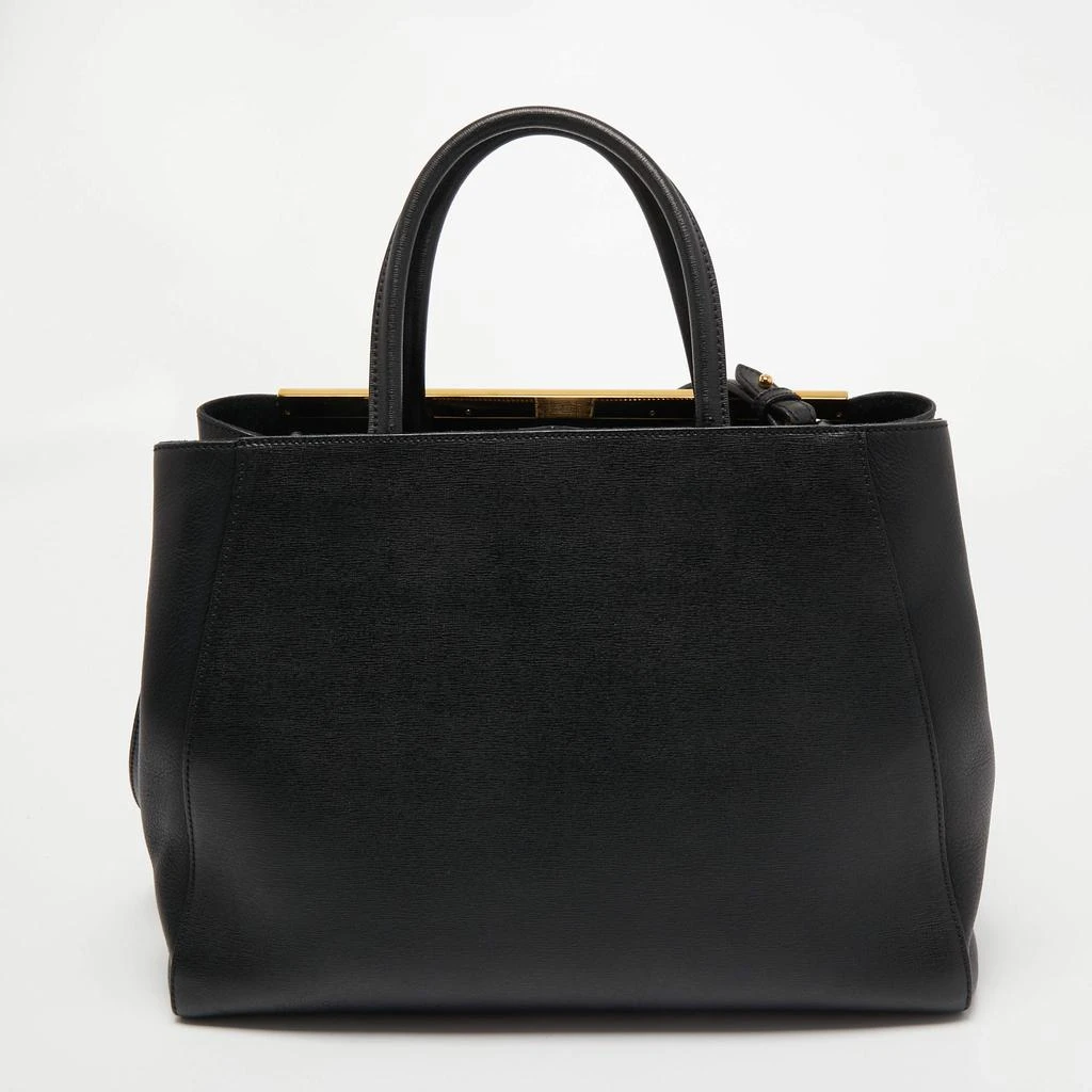 商品[二手商品] Fendi|Fendi Black Leather Medium 2Jours Tote,价格¥4391,第4张图片详细描述