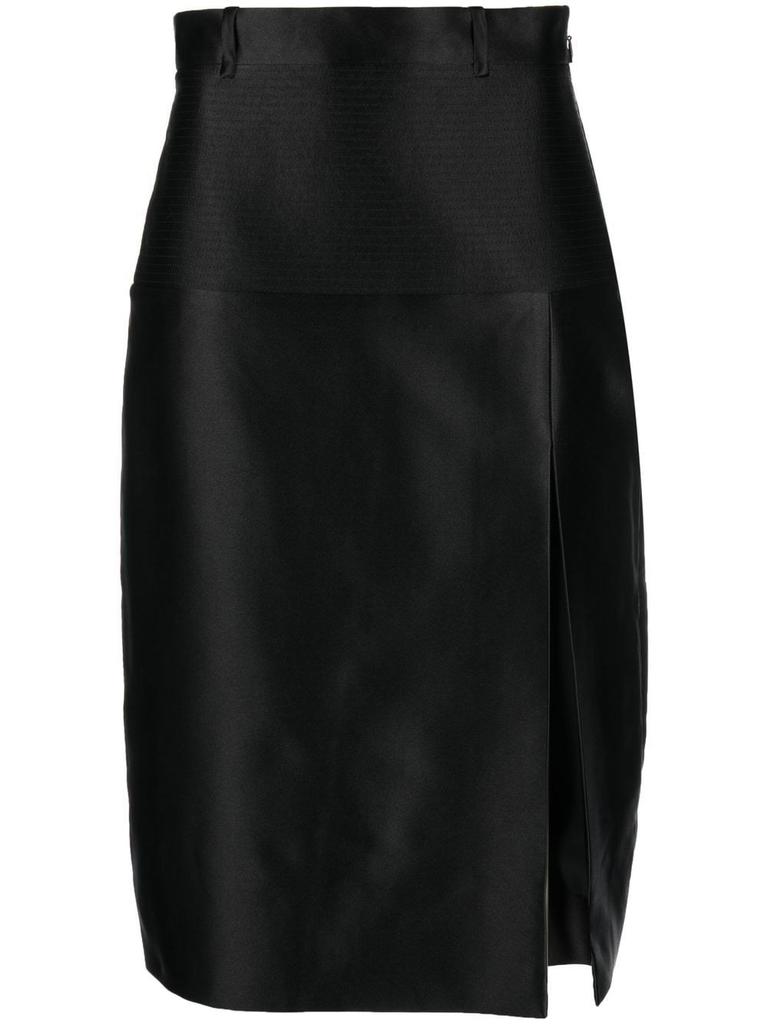 Gucci Silk Duchesse With Leather Skirt商品第1张图片规格展示